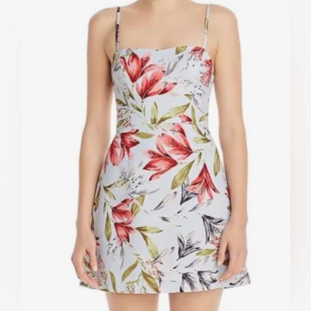 NWT French Connection floral mini dress.